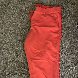 Lane Bryant Size 20 Slim Fit The Modernist Slacks, coral